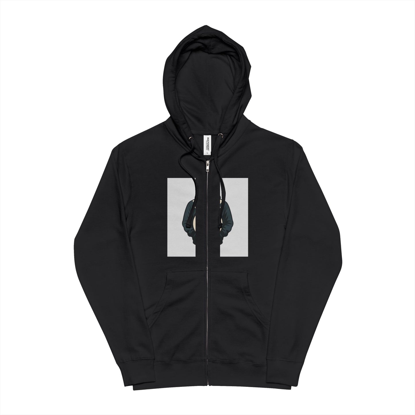 Cozy Unisex Fleece Zip Up Hoodie, Casual Layering, Gifts for Him or Her, Ideal for Fall & Winter, Comfortable Fashion