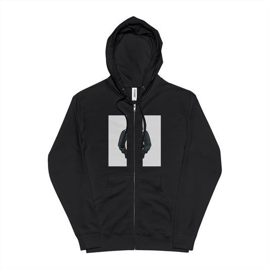 Cozy Unisex Fleece Zip Up Hoodie, Casual Layering, Gifts for Him or Her, Ideal for Fall & Winter, Comfortable Fashion