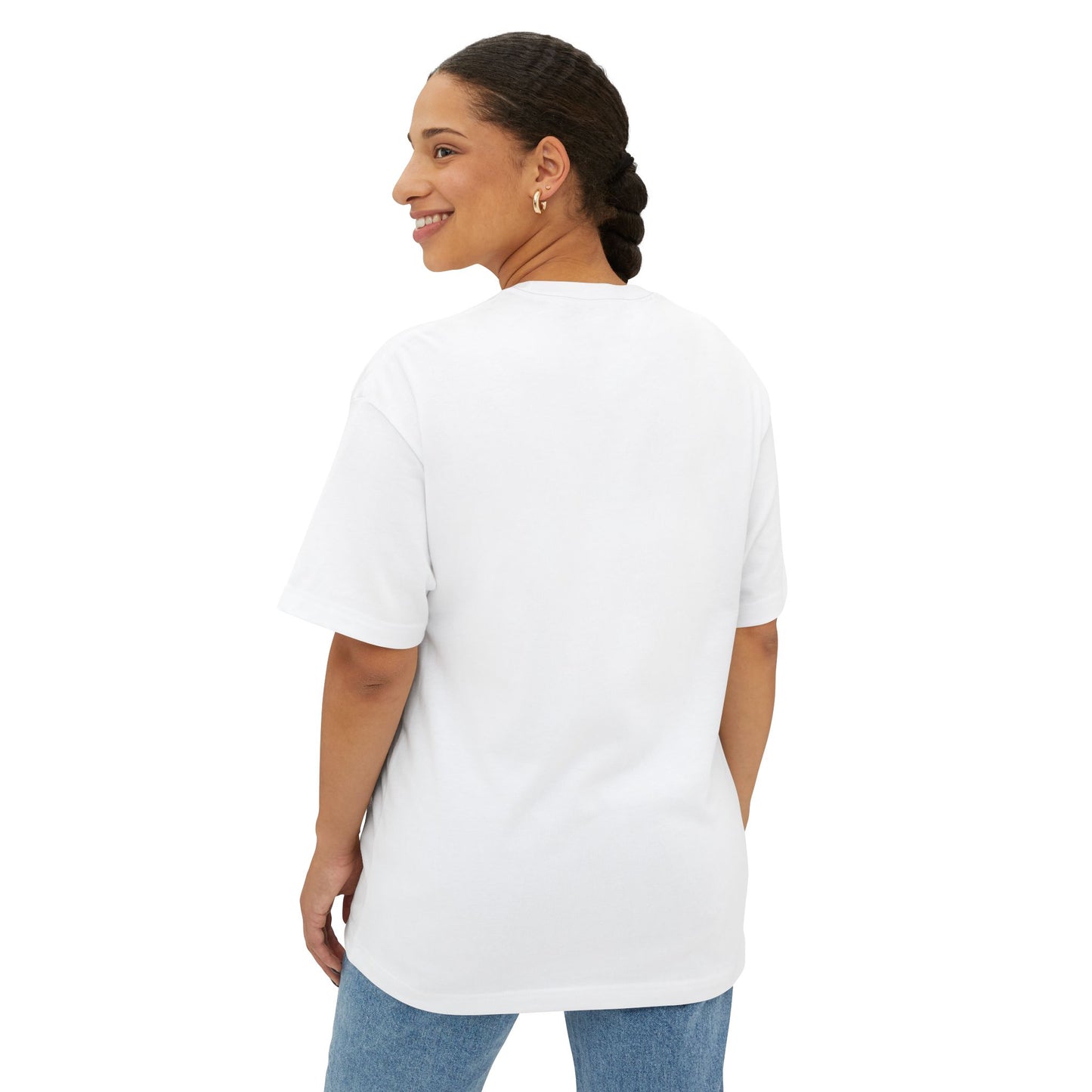 Trendy Smiley Tee, Unisex Oversized Boxy Tee, Casual Wear, Gift for Him/Her, Summer Style, Everyday Comfort