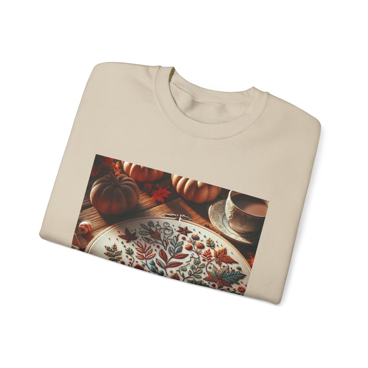 Fall Vibes Pumpkin Crewneck Sweatshirt | Cozy Autumn Wear, Perfect for Thanksgiving, Cute Gift for Her, Casual Comfort, Seasonal Fashion