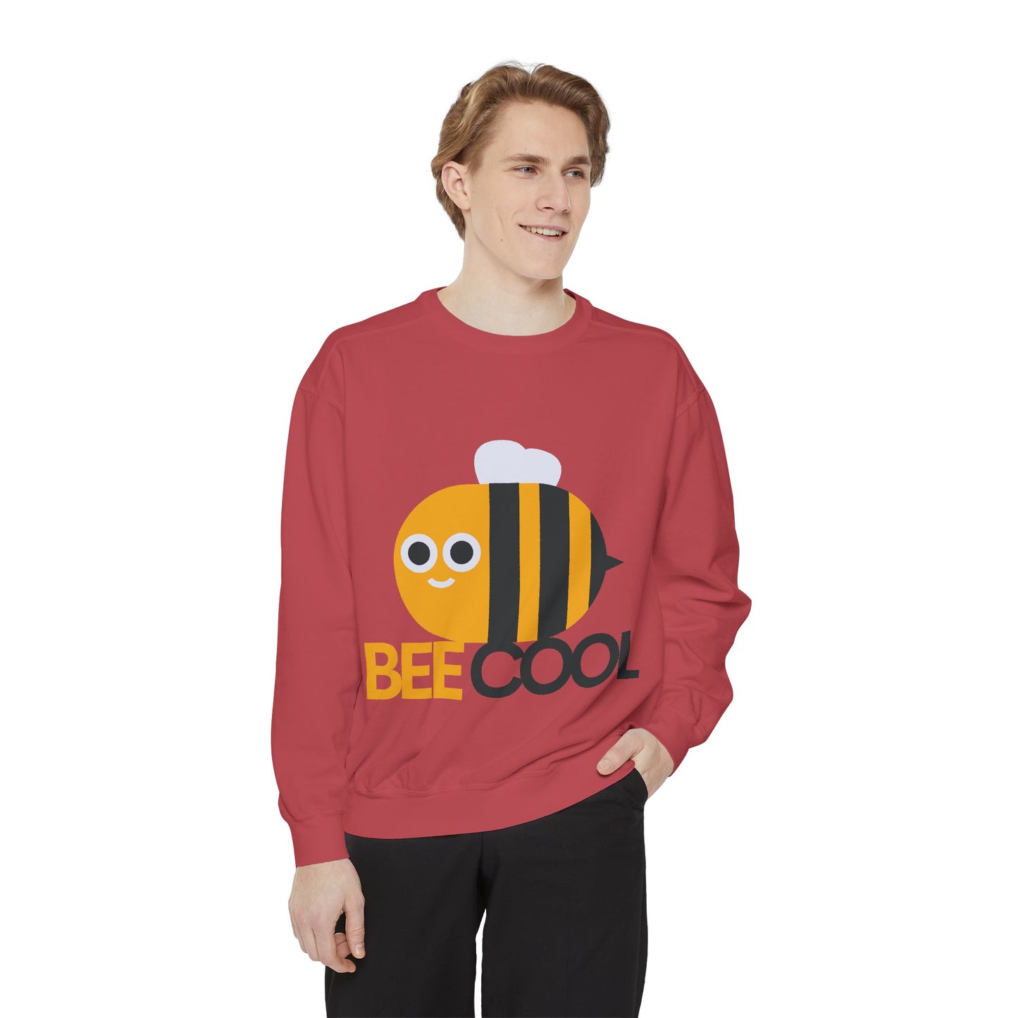 Bee Cool Graphic Sweatshirt, Cozy Gift for Bee Lovers, Casual Style, Fun Humor Apparel, Perfect for Spring