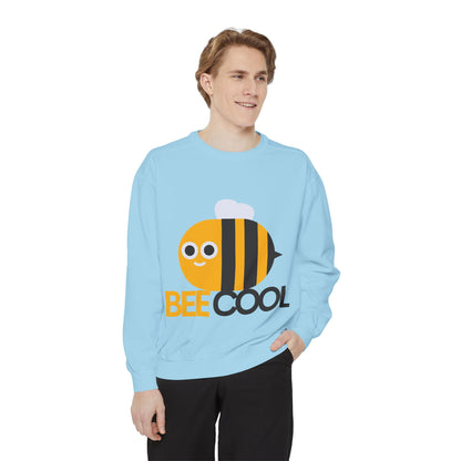 Bee Cool Graphic Sweatshirt, Cozy Gift for Bee Lovers, Casual Style, Fun Humor Apparel, Perfect for Spring