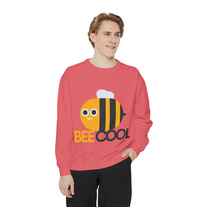 Bee Cool Graphic Sweatshirt, Cozy Gift for Bee Lovers, Casual Style, Fun Humor Apparel, Perfect for Spring