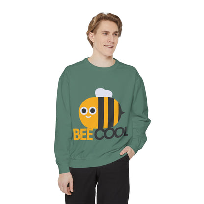 Bee Cool Graphic Sweatshirt, Cozy Gift for Bee Lovers, Casual Style, Fun Humor Apparel, Perfect for Spring