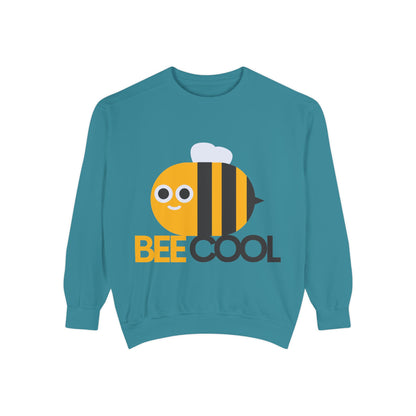 Bee Cool Graphic Sweatshirt, Cozy Gift for Bee Lovers, Casual Style, Fun Humor Apparel, Perfect for Spring