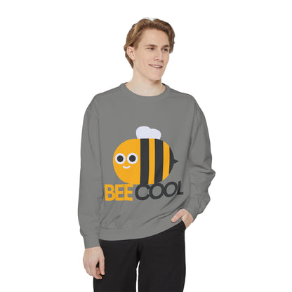 Bee Cool Graphic Sweatshirt, Cozy Gift for Bee Lovers, Casual Style, Fun Humor Apparel, Perfect for Spring